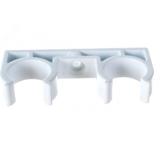 Опора 25 двойная полипропиленовая PPR белая