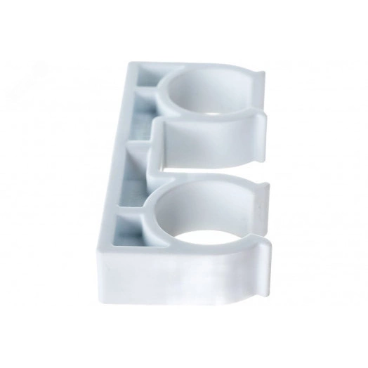 Опора 25 двойная полипропиленовая PPR белая