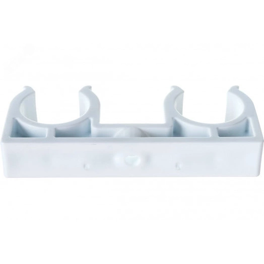 Опора 25 двойная полипропиленовая PPR белая