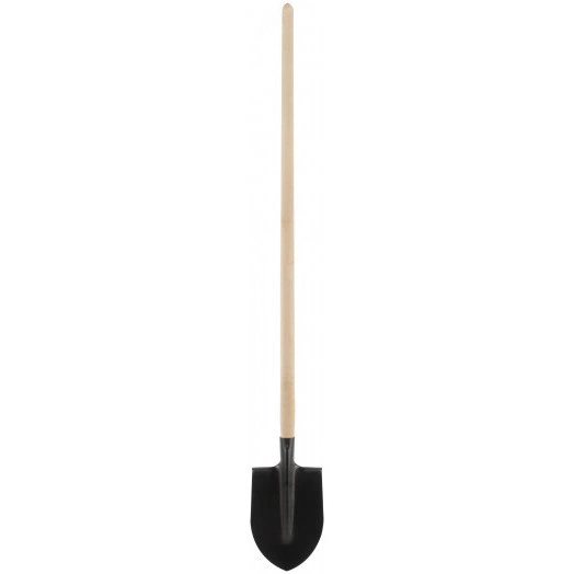 Лопата штыковая, с деревянным черенком 190х350х1420 мм