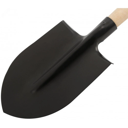 Лопата штыковая, с деревянным черенком 190х350х1420 мм