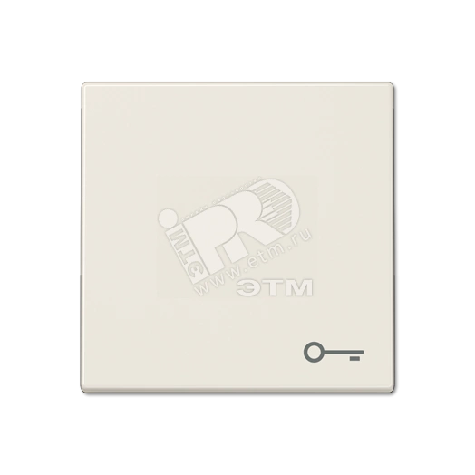 Клавиша для  выключателя с символом  замок   слоновая кость