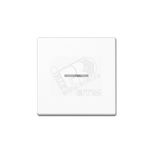 Клавиша 1-я для выключателей и кнопок  с окошком для подсветки. Серия A500  Материал- дуропласт  Цвет- белый