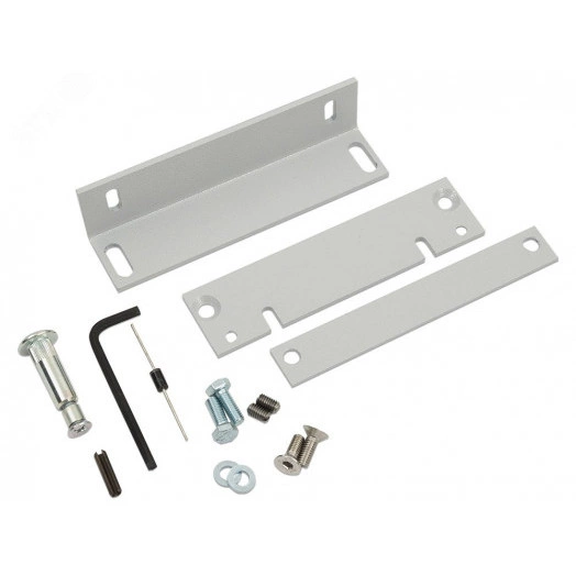 Замок электромагнитный взрывозащищенный ALM-FM-M20-H-12-M с датчиком Холла, усилие удержания якоря 100 кгс, с постоянно присоединенным кабелем длиной 2 метра, с устройством ввода для монтажа небронированного кабеля в металлорукаве