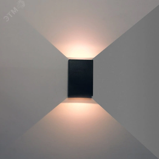 Светильник фасадный Arte Lamp ALGOL A2750AL-2BK 2*LED Металл Чёрный