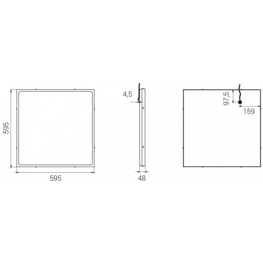 Светодиодный светильник Diora Office IP65 SE 33/3900 microprism 6K A