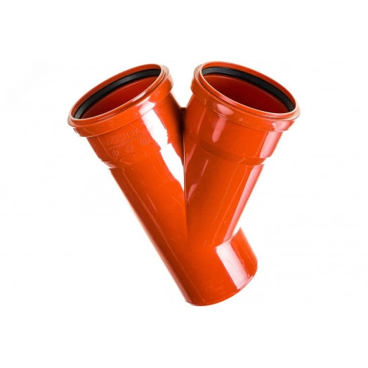 Тройник для наружной канализации 45 град. 110 х 110