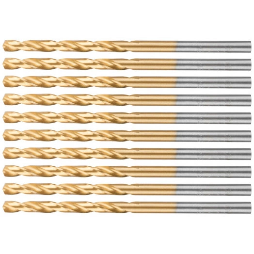 Сверло по металлу Cutop Profi с титановым покрытием, 3.2х65 мм (10 шт)