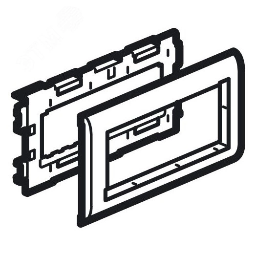Суппорт 6 модулей MOSAIC для крышки 110мм