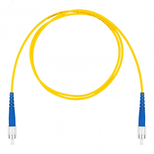 Шнур оптический коммутационный (патч-корд), FC-FC симплекс (simplex) OS2, нг(А)-HF, желтый, 1,5 м