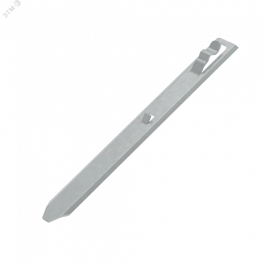 Прямой вбиваемый держатель для прутка D 5-12 мм и полосы до 30 мм H70 мм