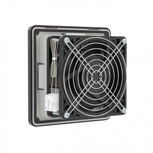 Вентилятор с фильтром RV 44/46 м3/ч, 115 В, 150x150 мм, IP54, RAL9005