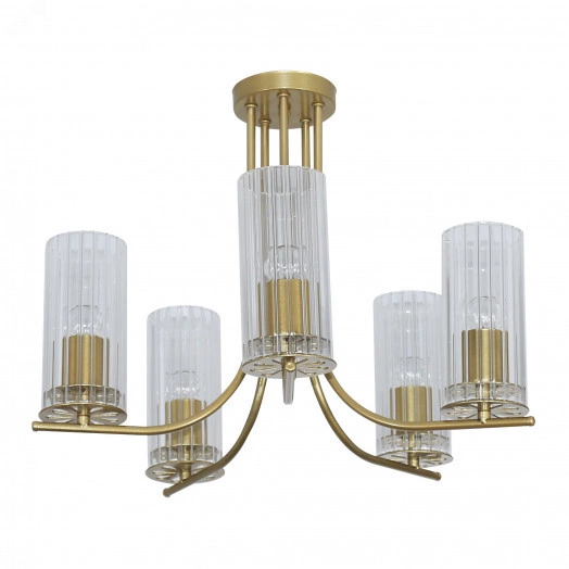 Светильник Ария 151 зол. (Плафон 0014) НПБ 01-5х60-164  потолочный