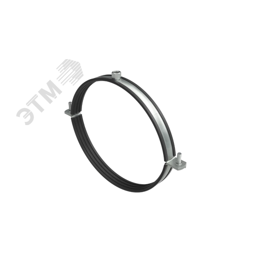 Хомут для воздуховодов с изоляцией с гайкой М8 для труб d 560 мм