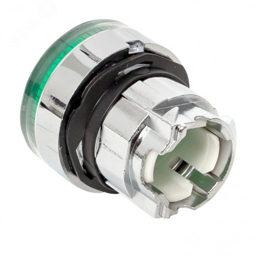 Механизм кнопки исполнительный XB4 зеленый плоский возвратный без фиксации с подсветкой PROxima