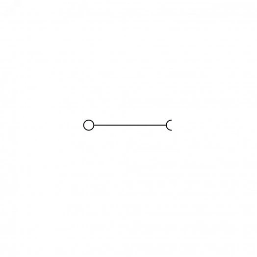 Клемма вставная наборная "правая", зажим push- n, 1 точка подключения, 2.5 кв.мм, серая