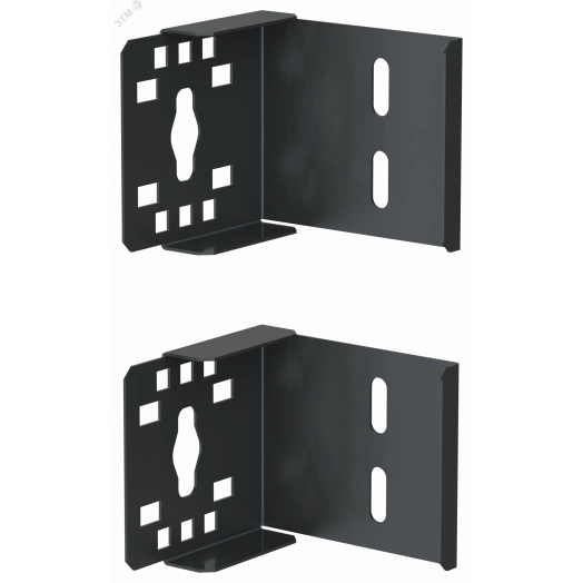 Кронштейн для крепления вертикального             кабель-оргорганайзера в зоне Zero-U черный        (2шт/компл)