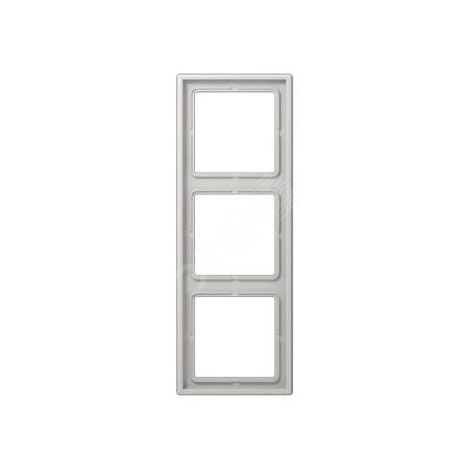 Рамка 3-я для горизонтальной/вертикальной установки  Серия- LS990  Материал- дуропласт  Цвет- светло-серый