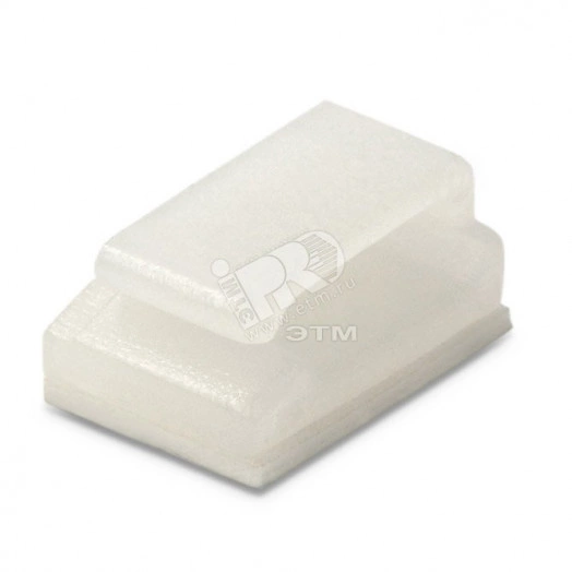 Самоклеящаяся площадка с зажимом для плоского кабеля диам. 2.8мм (100 шт)