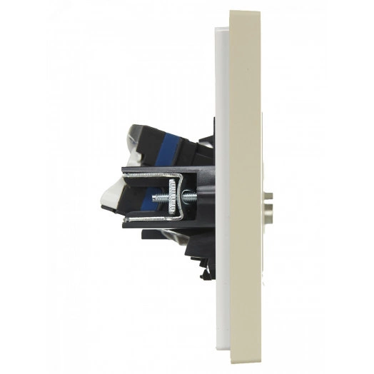 FORTE&PIANO Розетка двойная TV+RJ45 кат.6 FP437 ваниль IEK