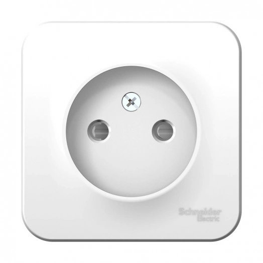 BLANCA  розетка наружная  без заземления со шторками изол.пл., 16А, 250В, белый