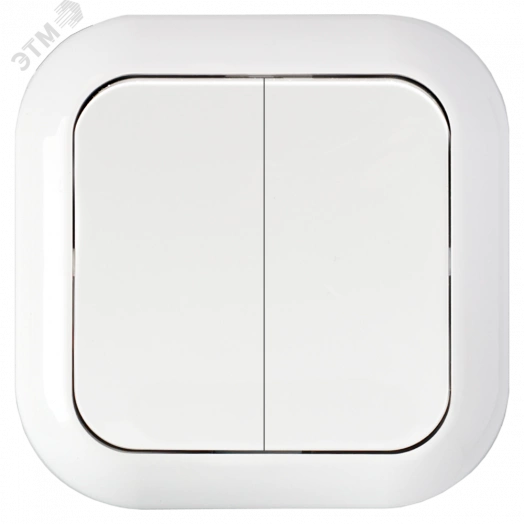 Беларусь Выключатель двухклавишный IP44 С510-819