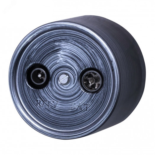 Розетка Лизетта R/TV-SAT  оконечная, пластик, Серебряный Век