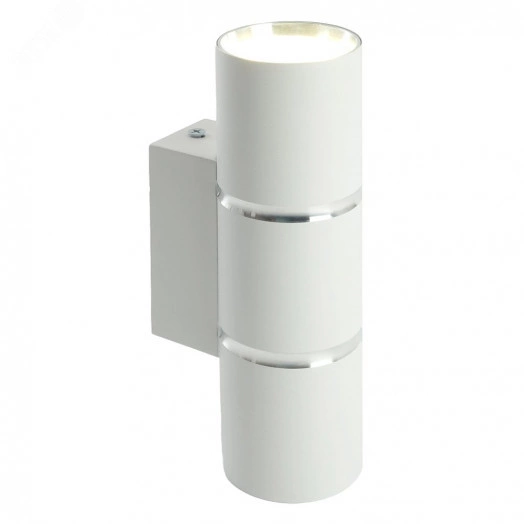 Светильник ДБО 2хGU10 вверх/вниз без ламп белый хром