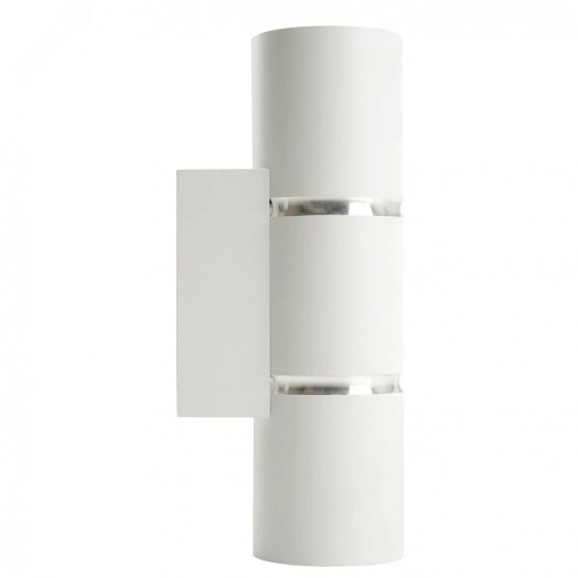 Светильник ДБО 2хGU10 вверх/вниз без ламп белый хром