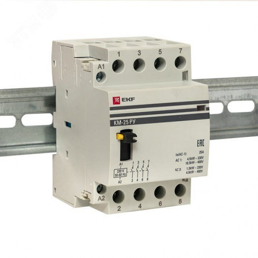 Контактор модульный КМ РУ 40А 4NO (3 мод.) PROxima