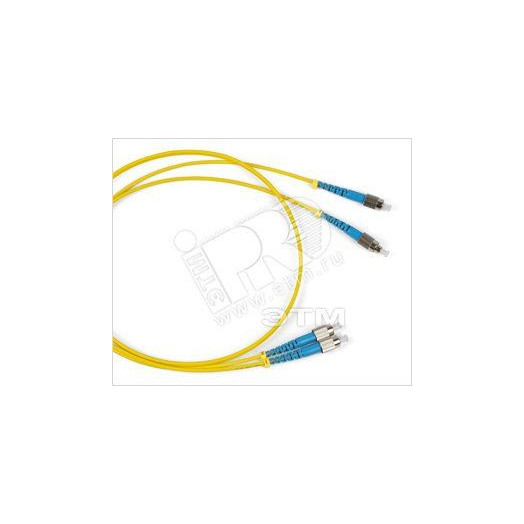 Патч-корд волоконно-оптический (шнур) SM 9/125 (OS2) FC/UPC-FC/UPC 2мм duplex LSZH (1м)