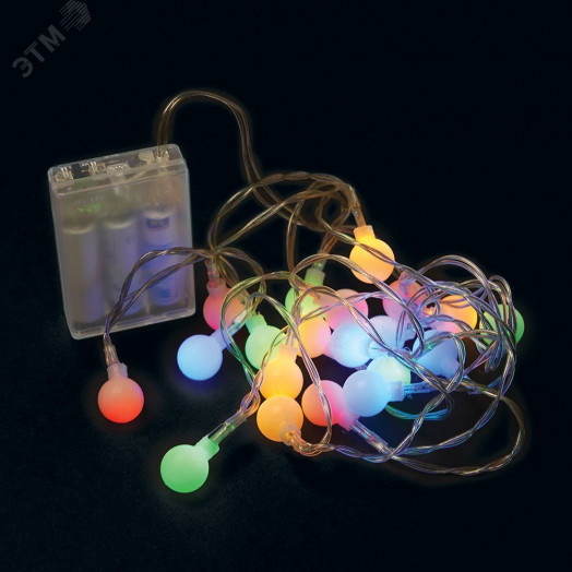 Гирлянда линейная 40LED мульти 4м от батареек