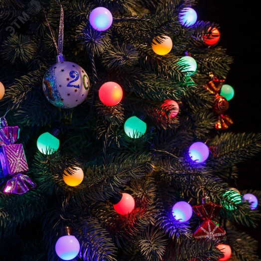 Гирлянда линейная 40LED мульти 4м от батареек