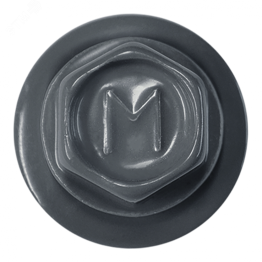 Саморез кровельный 5.5х19 по металлу RAL7024 сверло №3 шайба d=14мм с EPDM прокладкой