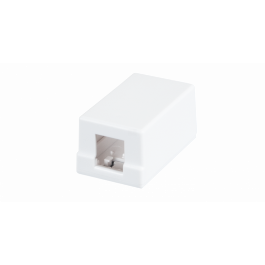 Корпус настенной розетки под 1 модуль Keystone белый 10 шт.