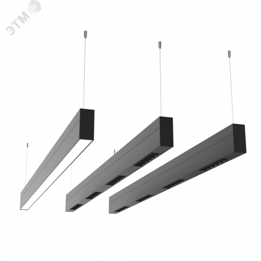 Светильник светодиодный ДСО/ДПО-36Вт 1200х35х75мм IP20 2900Лм 4000K Stellar-Line черный, опал