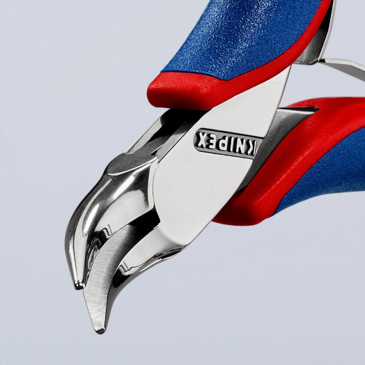 Плоскогубцы захватные для электроники плоскокруглые губки голова под 45° L-115 мм 2-компонентные рукоятки