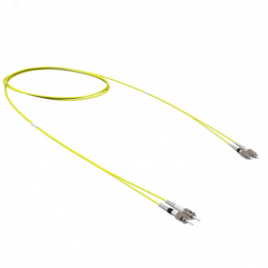 Оптический коммутационный шнур переходной Duplex ST-UPC/FC-UPC, 9/125 OS2, 5 м