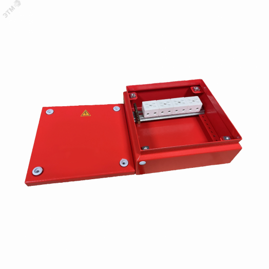 Коробка распределительная огнестойкая КРОПС-ST6, IP65, габаритные размеры 200х200х80 мм, для кабелей сечением до 10 мм2, 4 клеммы