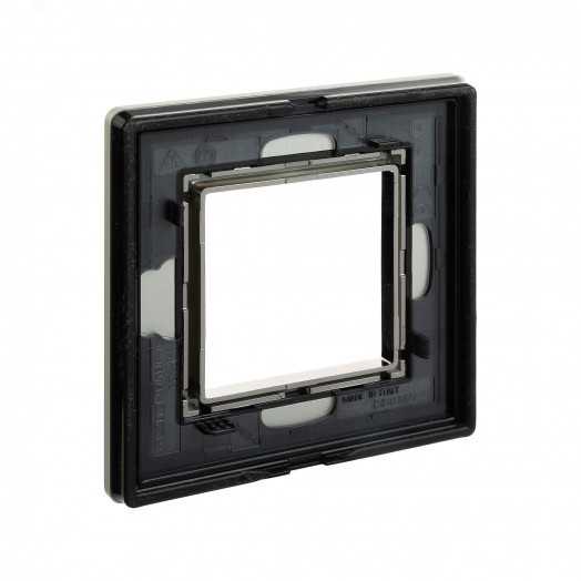 Рамка из алюминия, ''Avanti'', серая, 2 модуля