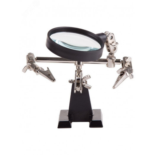 Держатель Третья рука с лупой х2.5 (HT-390)