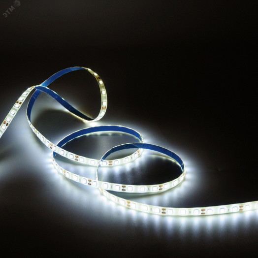 Лента светодиодная LED 5050/60-SMD 10 Вт/м 700 Лм/м 3000К теплый белый IP65 12 В DC 10 мм (катушка 5 м) Basic Gauss