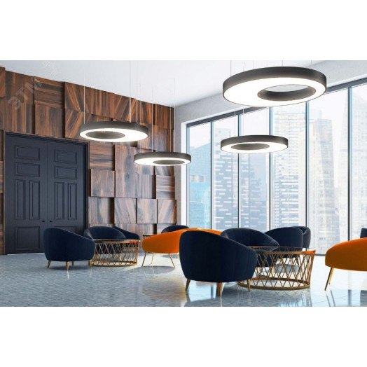 Светильник светодиодный ДСО-170Вт 3000К Cosmo excentric Черный