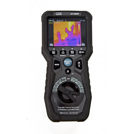 Тестер профессиональный изоляции и микроомметр высокого разрешения с функцией Мультиметра инфр DT-6509
