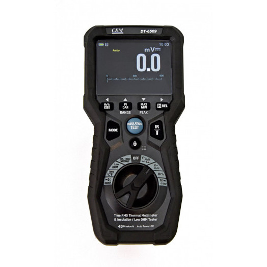 Тестер профессиональный изоляции и микроомметр высокого разрешения с функцией Мультиметра инфр DT-6509