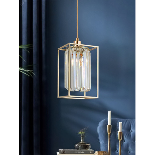 Светильник подвесной (подвес) Lutgard 1036-201 1 х Е14 40 Вт хрусталь классика