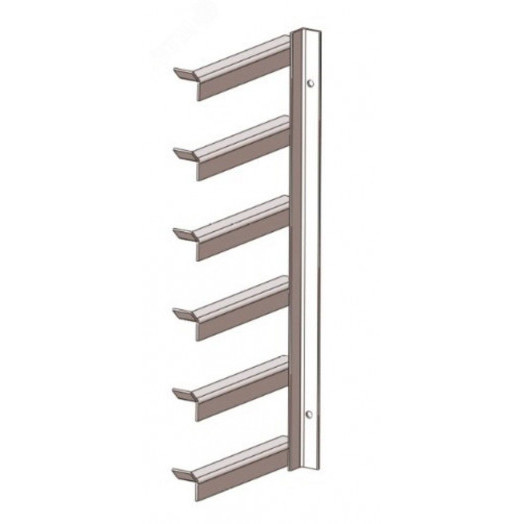 Кронштейн полочный для вертикальных стен П5В6У УТ1,5, горячее цинкование( толщина покрытия 40...120мкм) 6 полок, L 1350