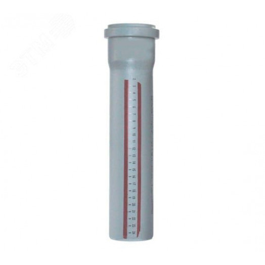 Труба канализационная 90 х 3000 мм НТЕМ однораструбная, серая