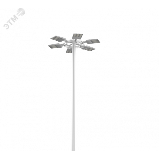 Светильник светодиодный ДКУ-225Вт 30375Лм 5000К Uragan NEMA Road Серый