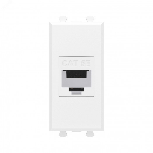 Avanti Компьютерная розетка RJ-45 без шторки      модульная кат.5е экранированная Белое облако 1    модуль